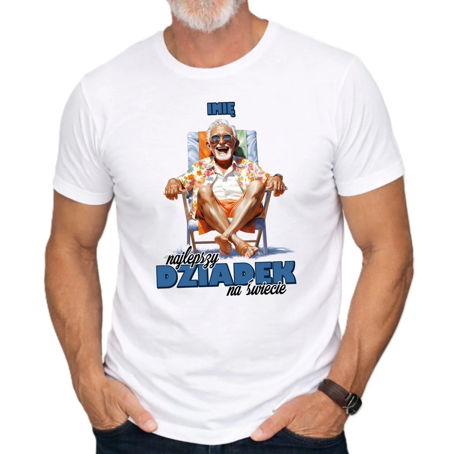 Koszulka dla dziadka - Najlepszy Dziadek na świecie - personalizowana D14 - StoryCups.pl
