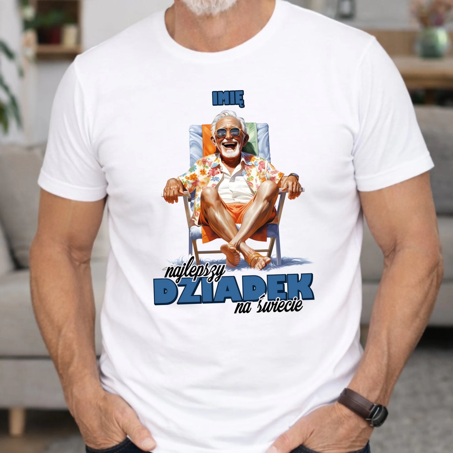 Koszulka dla dziadka - Najlepszy Dziadek na świecie - personalizowana D14 - StoryCups.pl