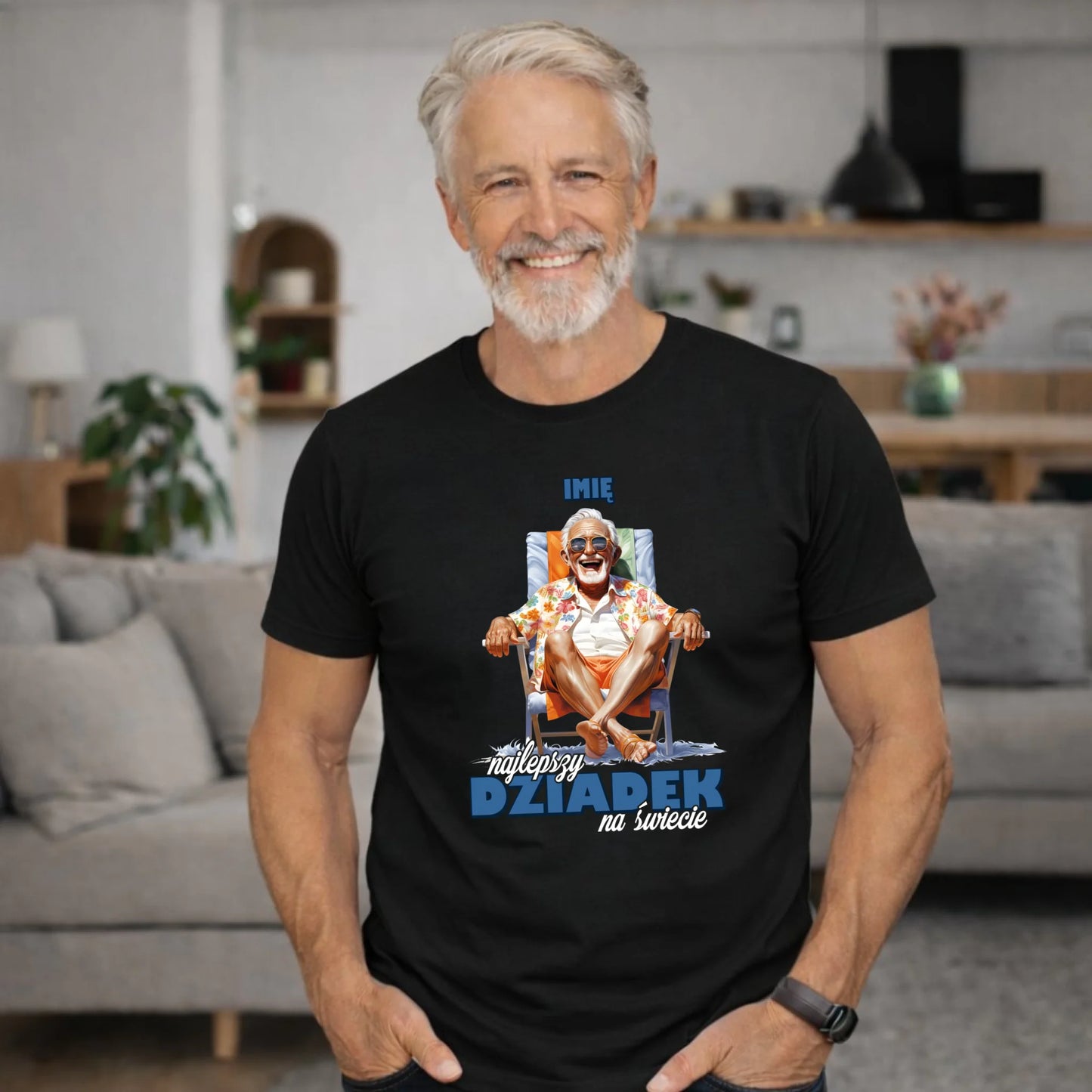 Koszulka dla dziadka - Najlepszy Dziadek na świecie - personalizowana D14 - StoryCups.pl