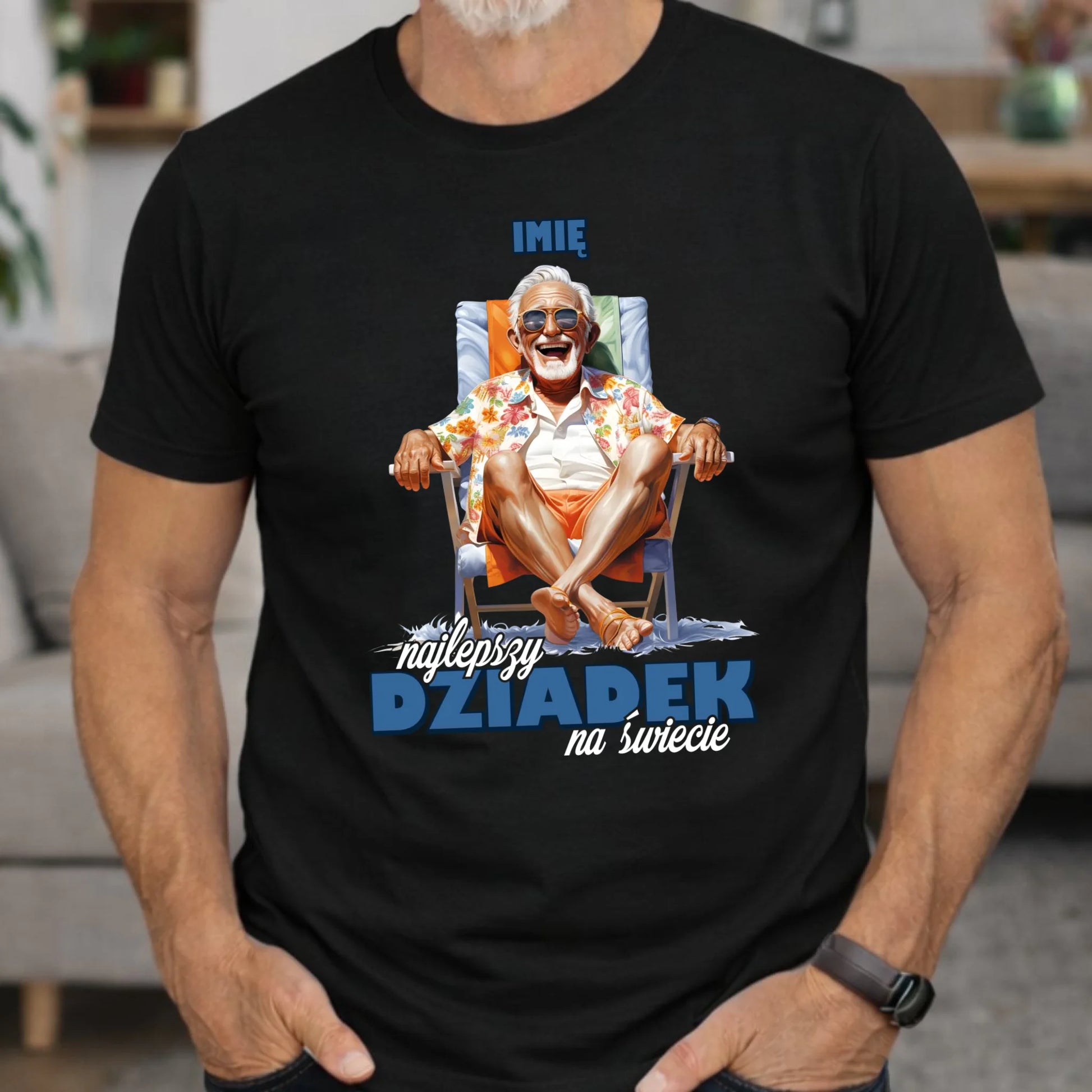 Koszulka dla dziadka - Najlepszy Dziadek na świecie - personalizowana D14 - StoryCups.pl