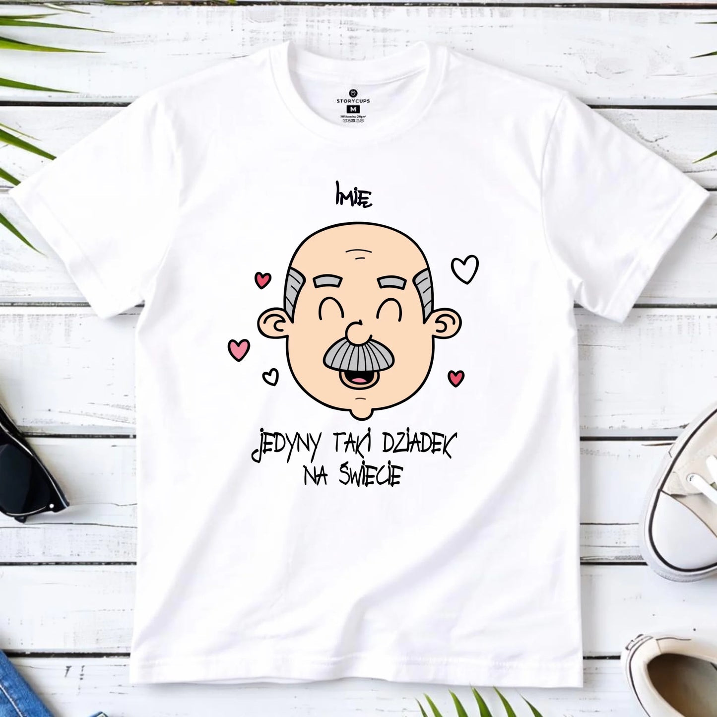 Koszulka dla dziadka - Jedyny taki dziadek na świecie - personalizowana D15 - StoryCups.pl
