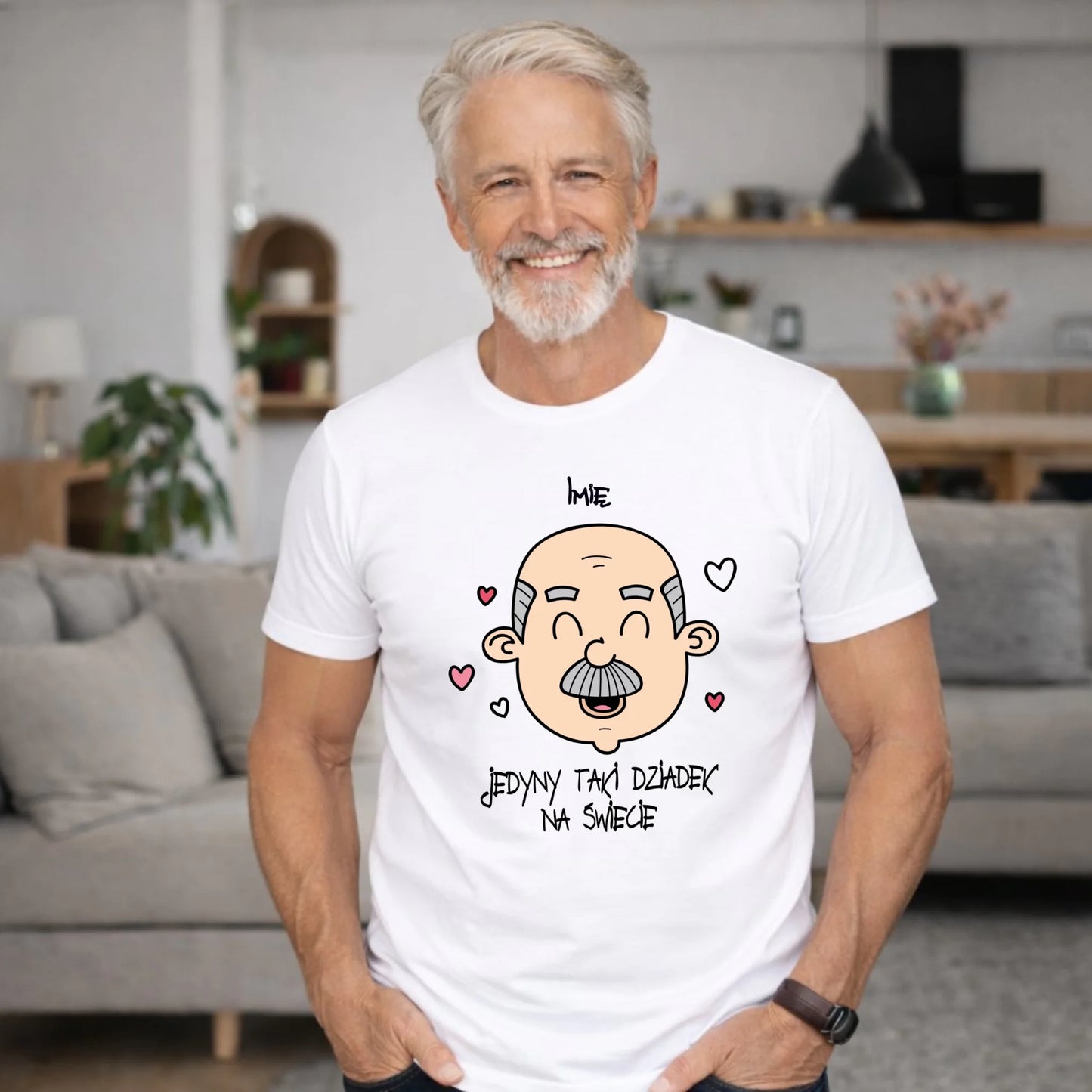 Koszulka dla dziadka - Jedyny taki dziadek na świecie - personalizowana D15 - StoryCups.pl