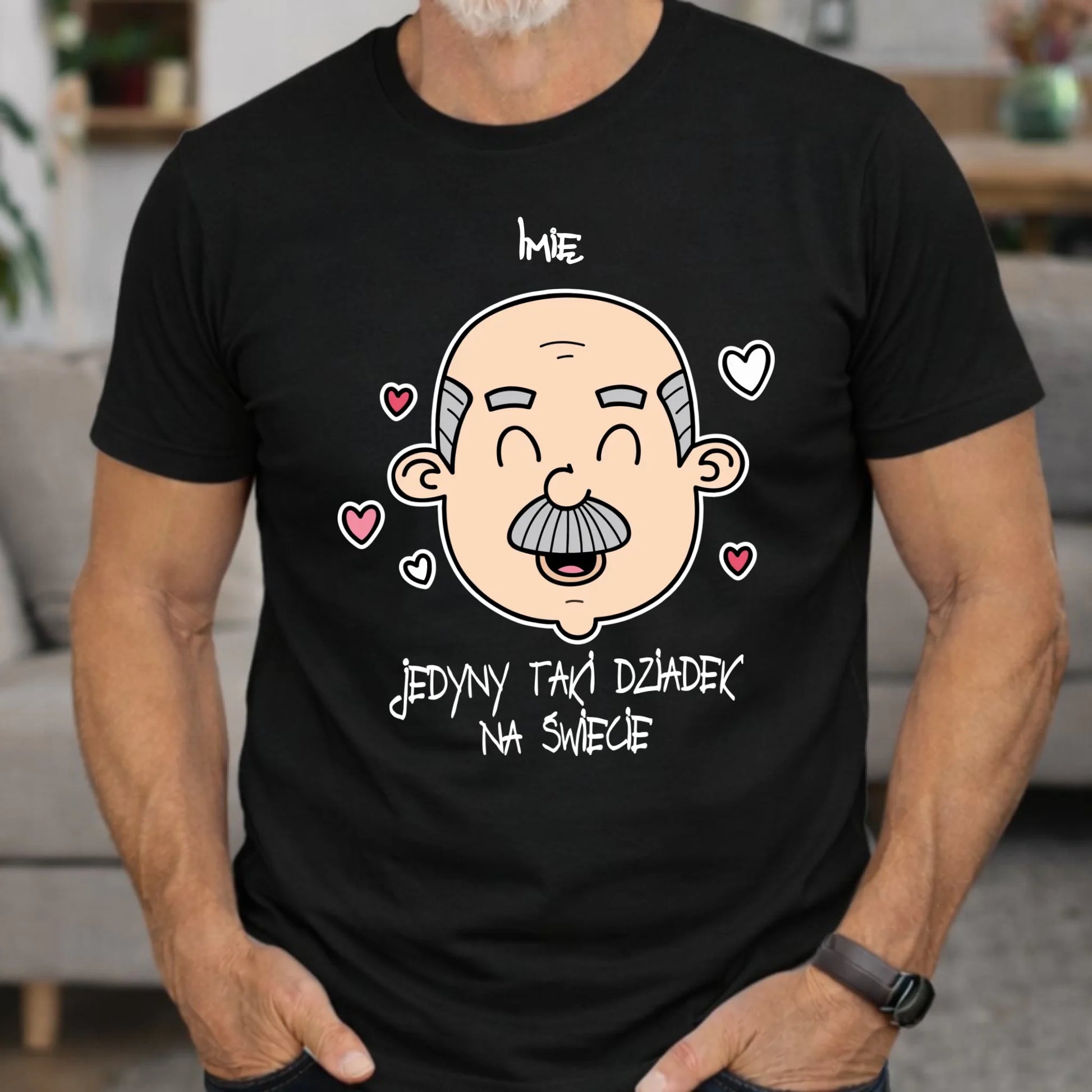 Koszulka dla dziadka - Jedyny taki dziadek na świecie - personalizowana D15 - StoryCups.pl