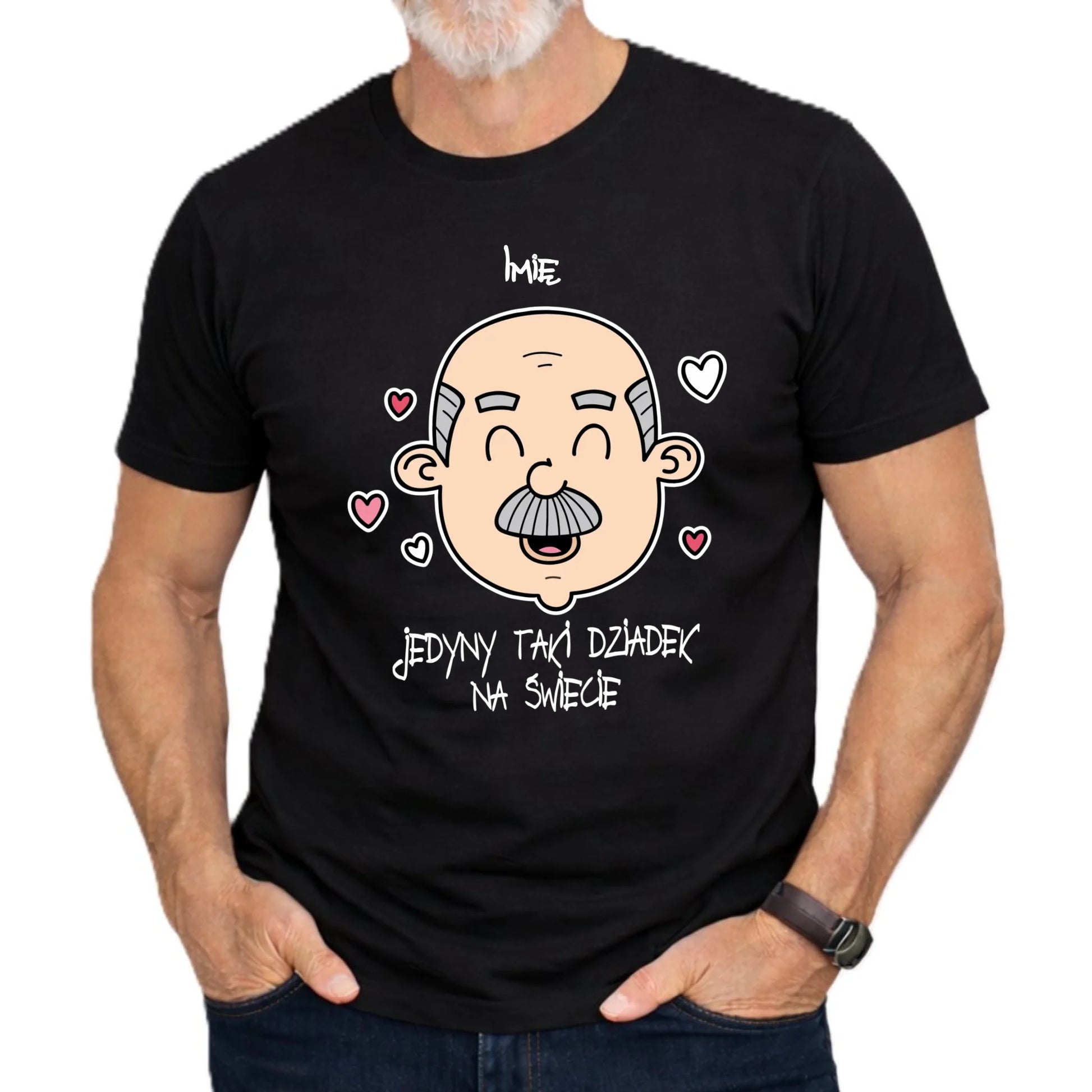 Koszulka dla dziadka - Jedyny taki dziadek na świecie - personalizowana D15 - StoryCups.pl