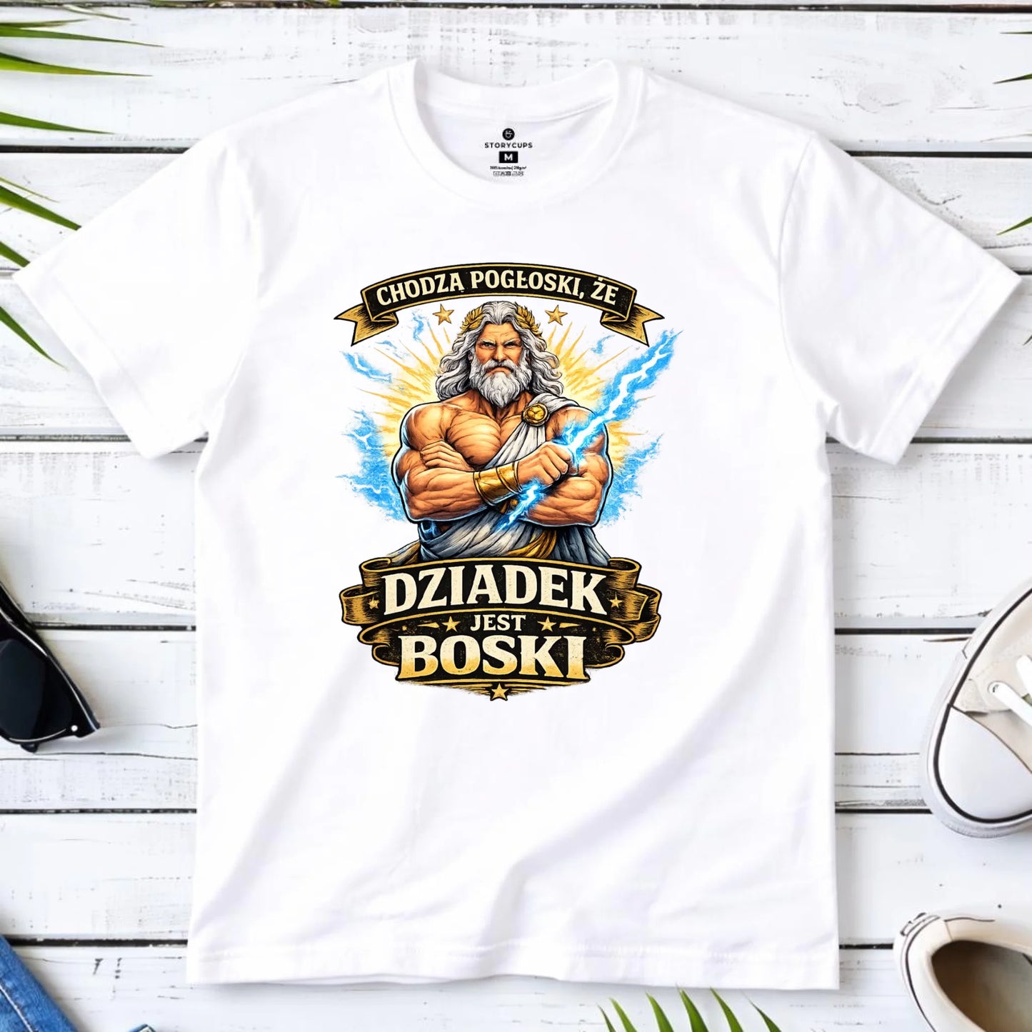 Koszulka dla dziadka - Chodzą pogłoski, że dziadek jest boski D16 - StoryCups.pl