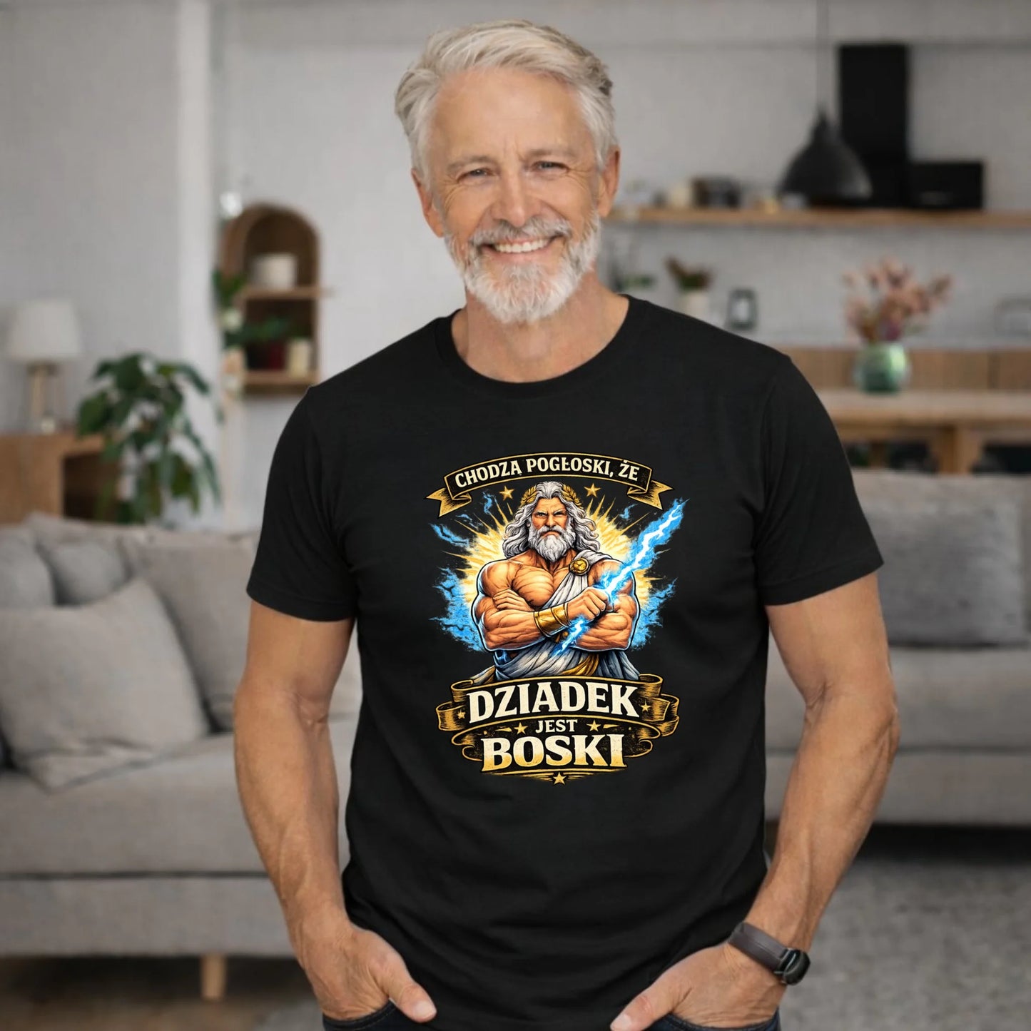 Koszulka dla dziadka - Chodzą pogłoski, że dziadek jest boski D16 - StoryCups.pl
