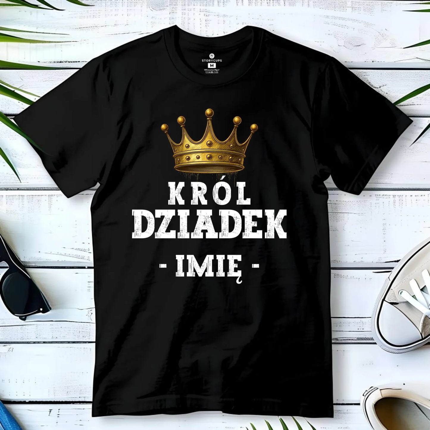 Koszulka dla dziadka - Król Dziadek - personalizowana D17 - StoryCups.pl