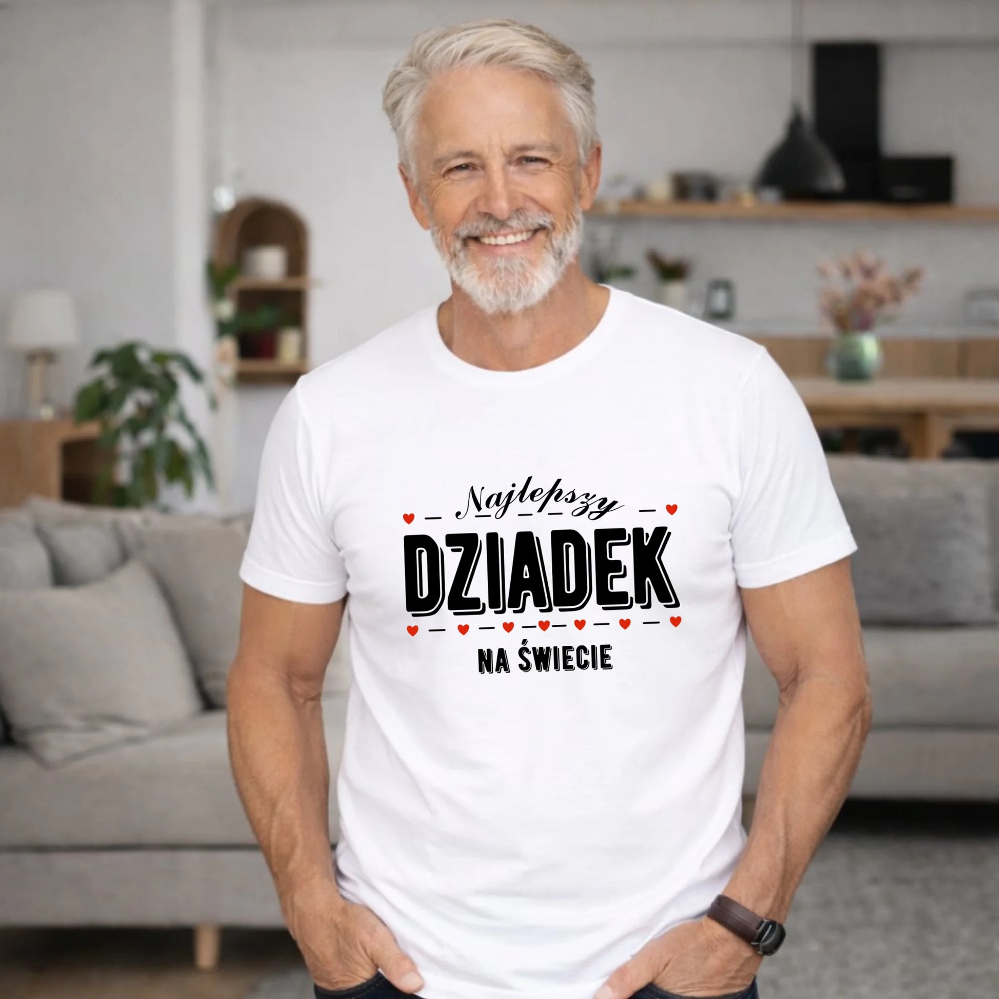 Koszulka dla dziadka - Najlepszy dziadek na świecie D23 - StoryCups.pl