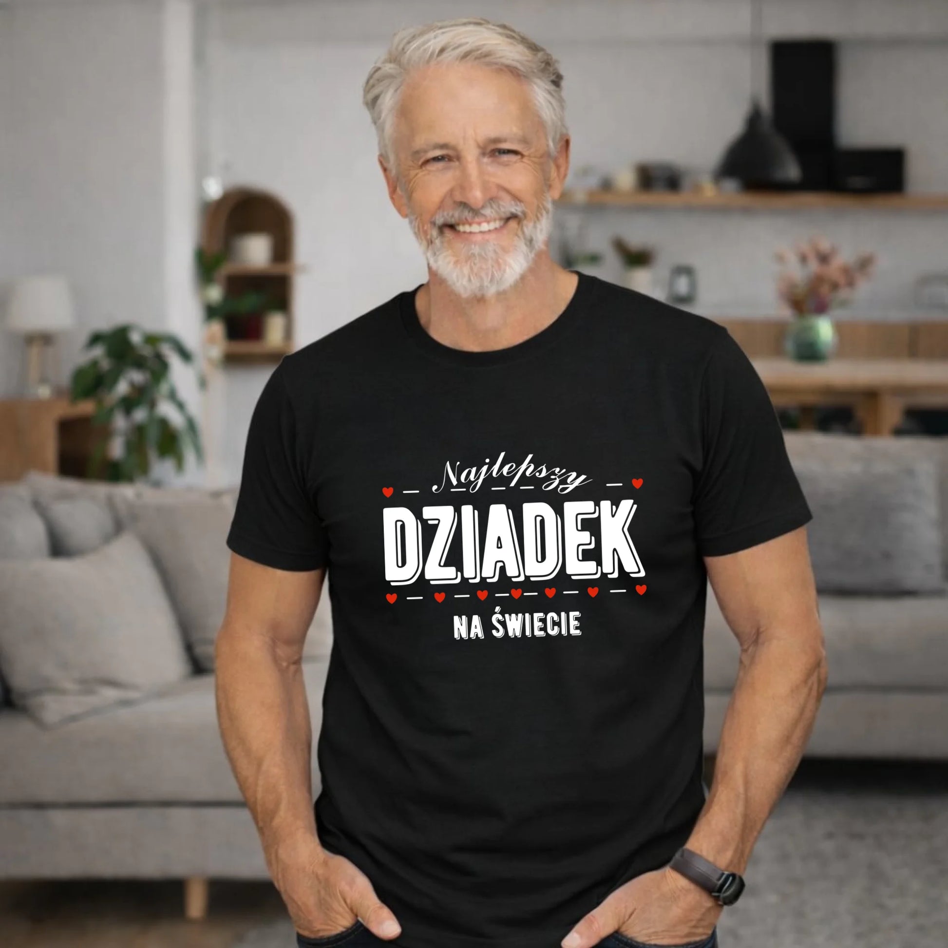 Koszulka dla dziadka - Najlepszy dziadek na świecie D23 - StoryCups.pl