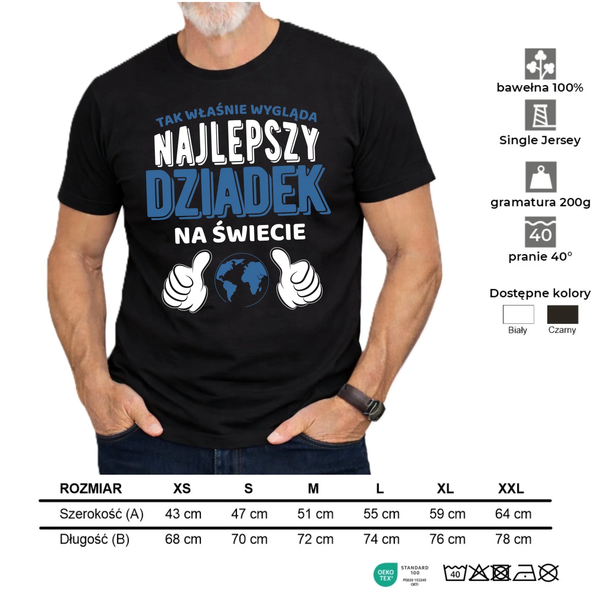 Koszulka dla dziadka - Tak wygląda najlepszy dziadek na świecie D24 - StoryCups.pl