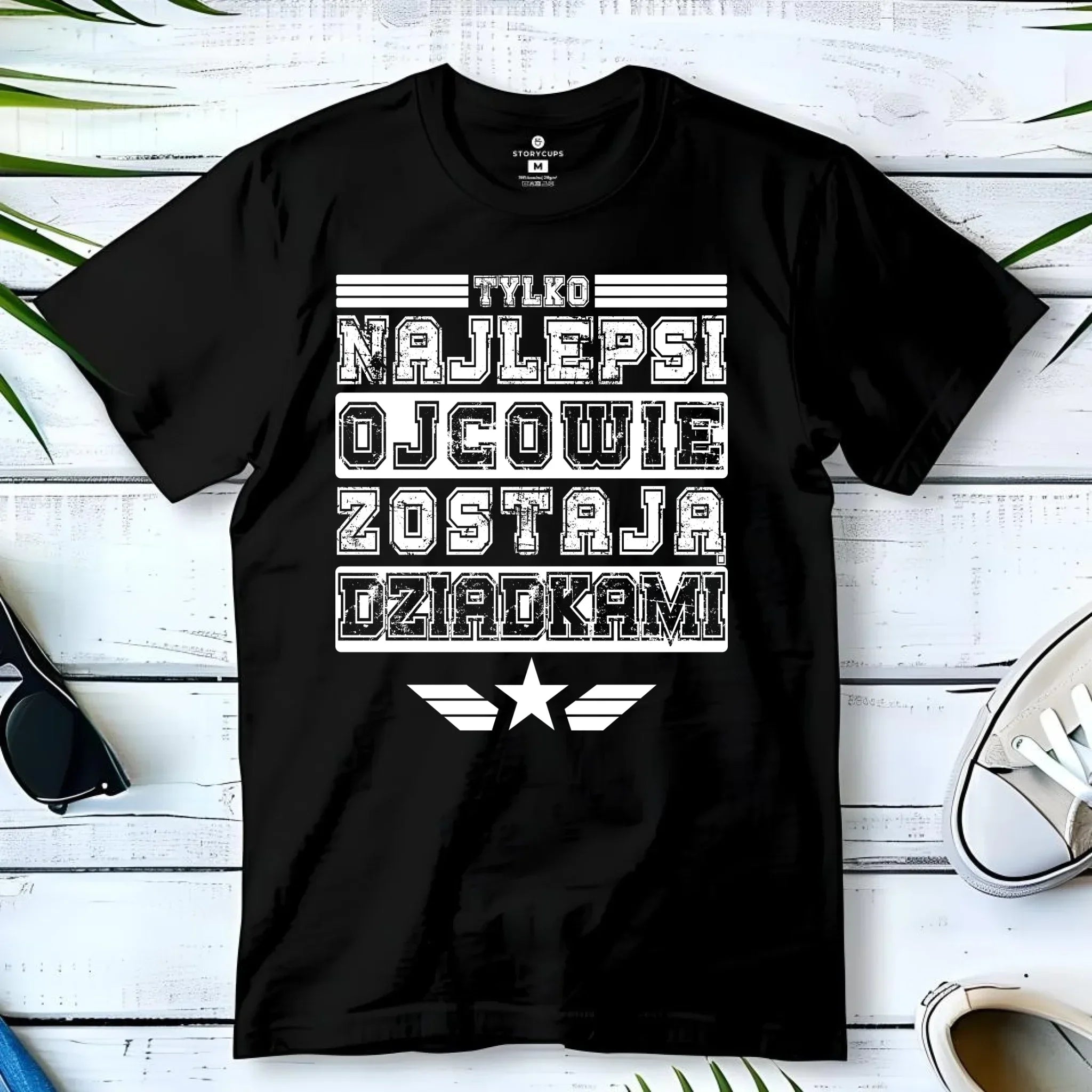 Koszulka dla dziadka - Tylko najlepsi ojcowie zostają dziadkami D25 - StoryCups.pl