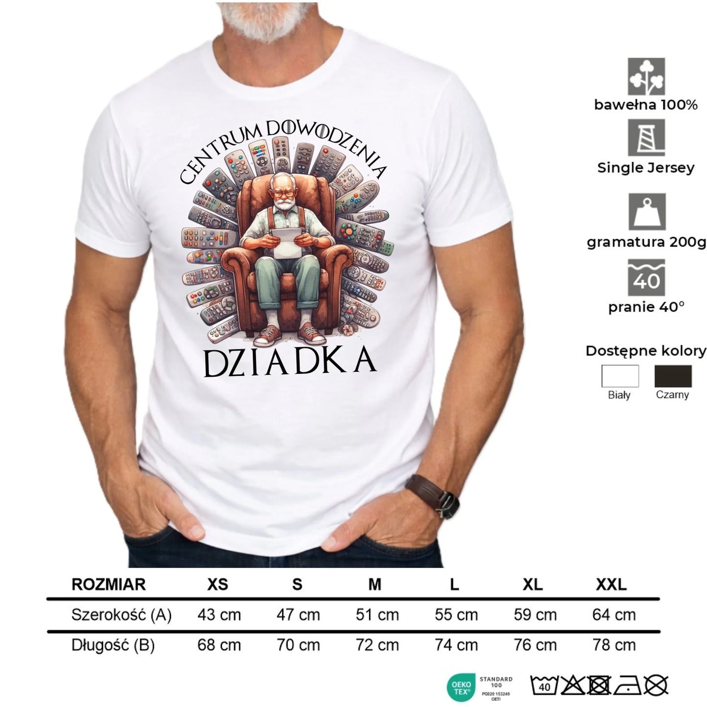 Koszulka dla dziadka - Centrum dowodzenia D28 - StoryCups.pl