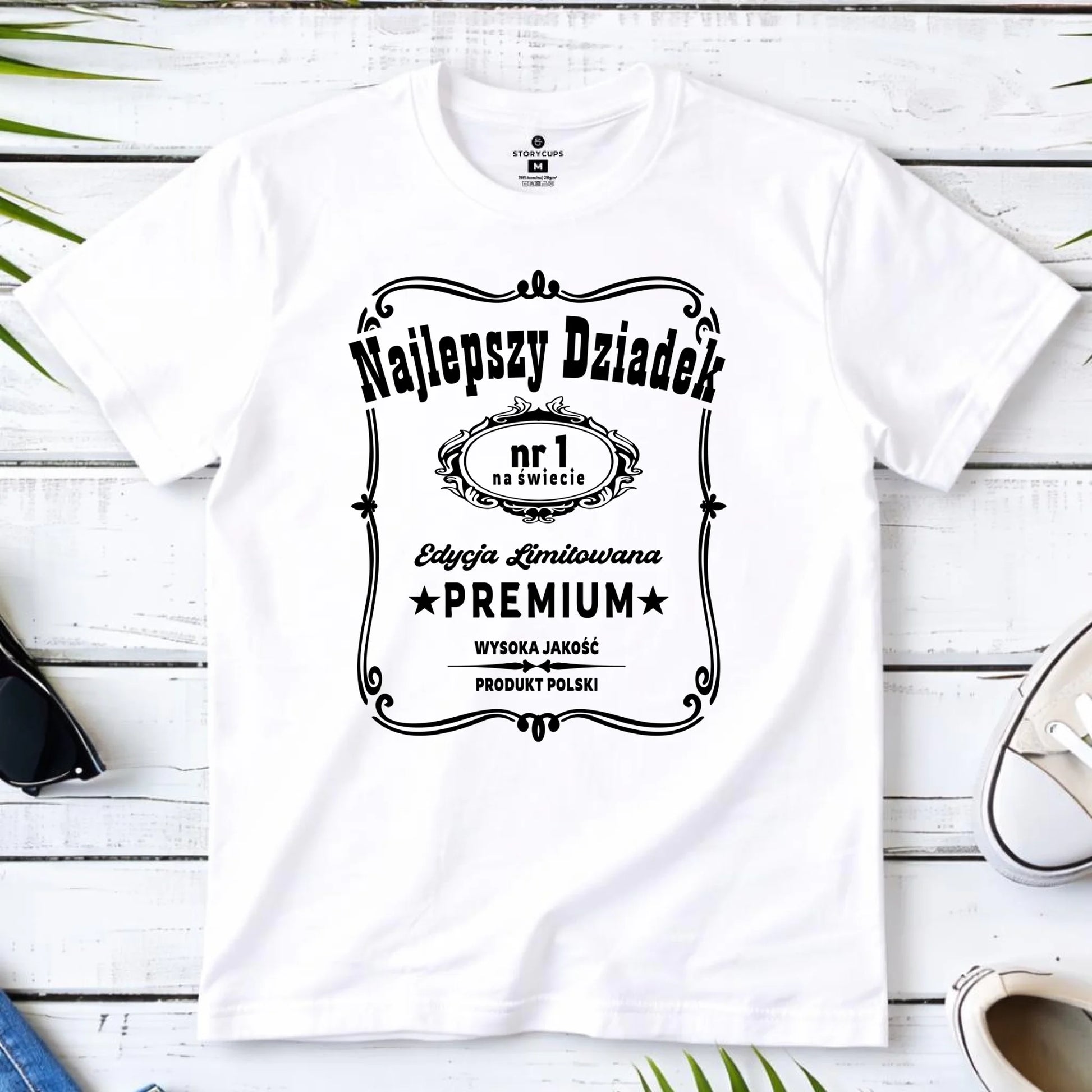 Koszulka dla dziadka - Najlepszy dziadek edycja limitowana D30 - StoryCups.pl