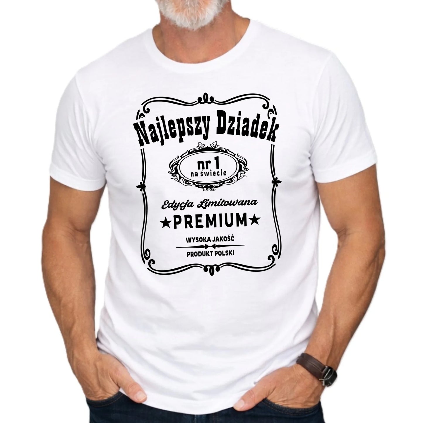 Koszulka dla dziadka - Najlepszy dziadek edycja limitowana D30 - StoryCups.pl