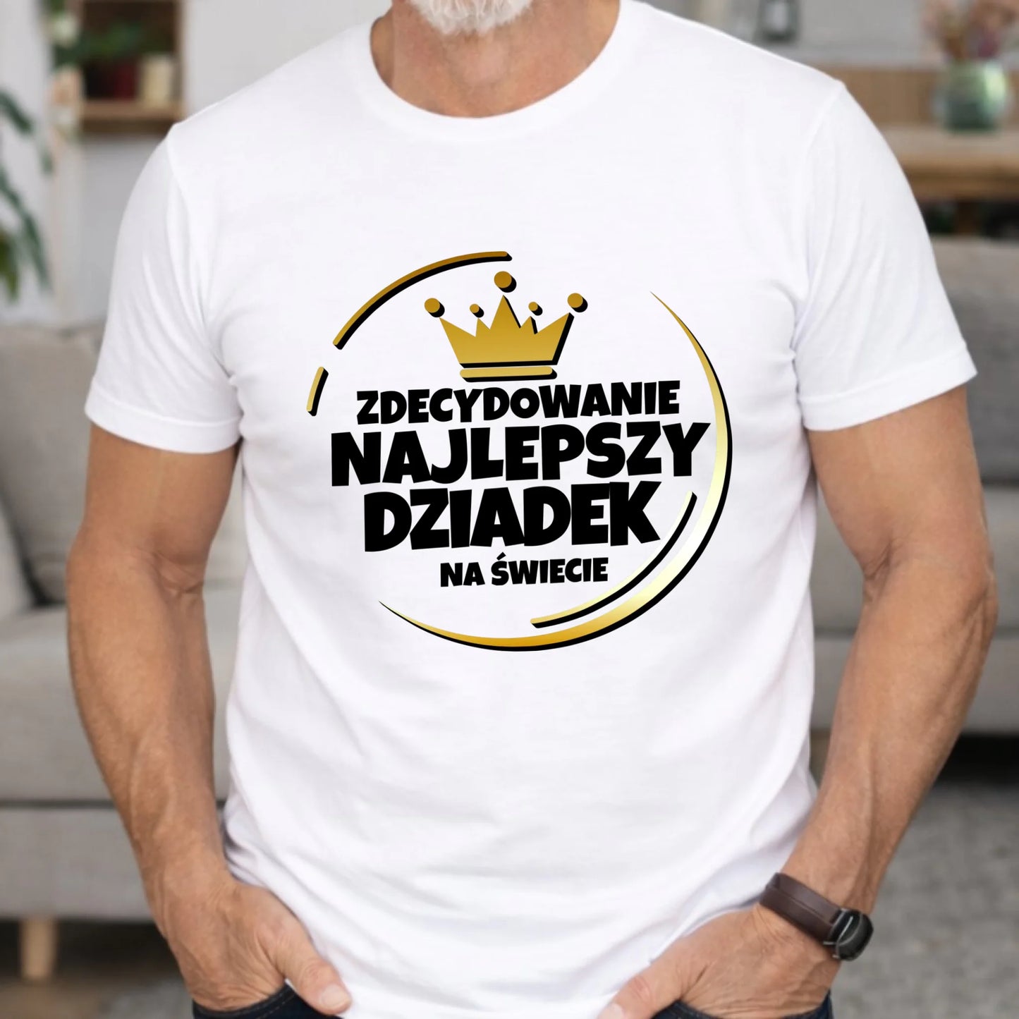 Koszulka dla dziadka - Zdecydowanie najlepszy dziadek D32 - StoryCups.pl