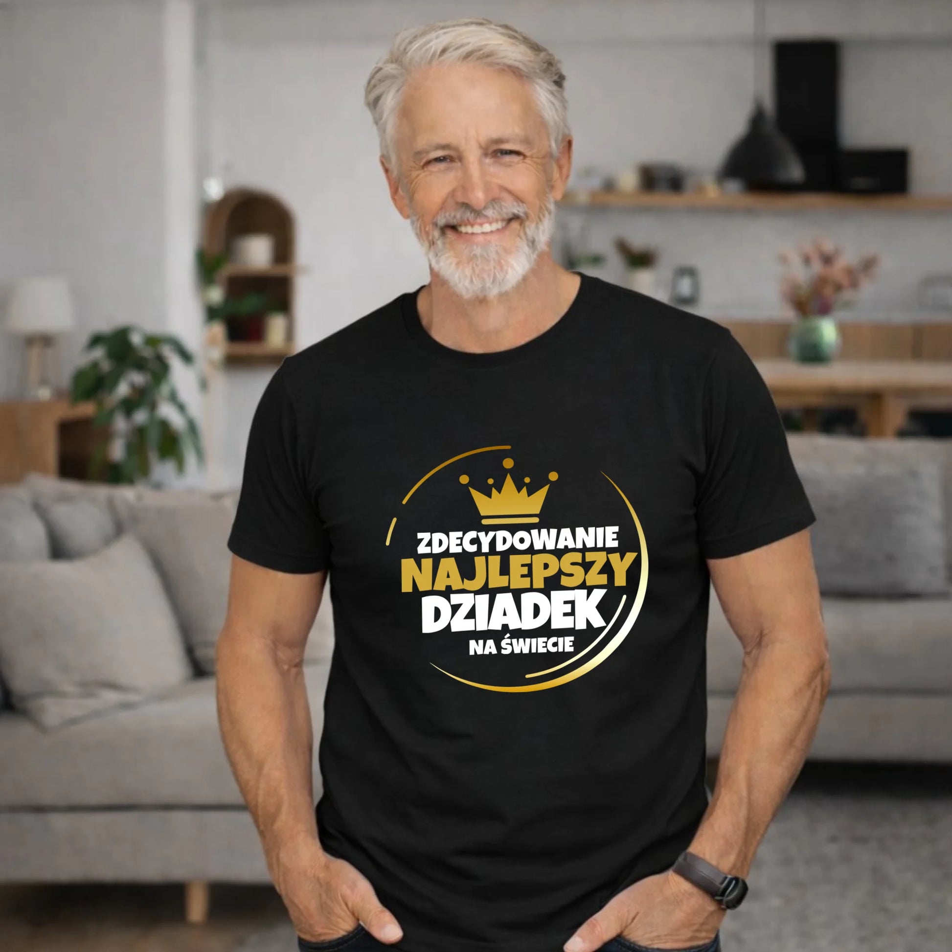 Koszulka dla dziadka - Zdecydowanie najlepszy dziadek D32 - StoryCups.pl