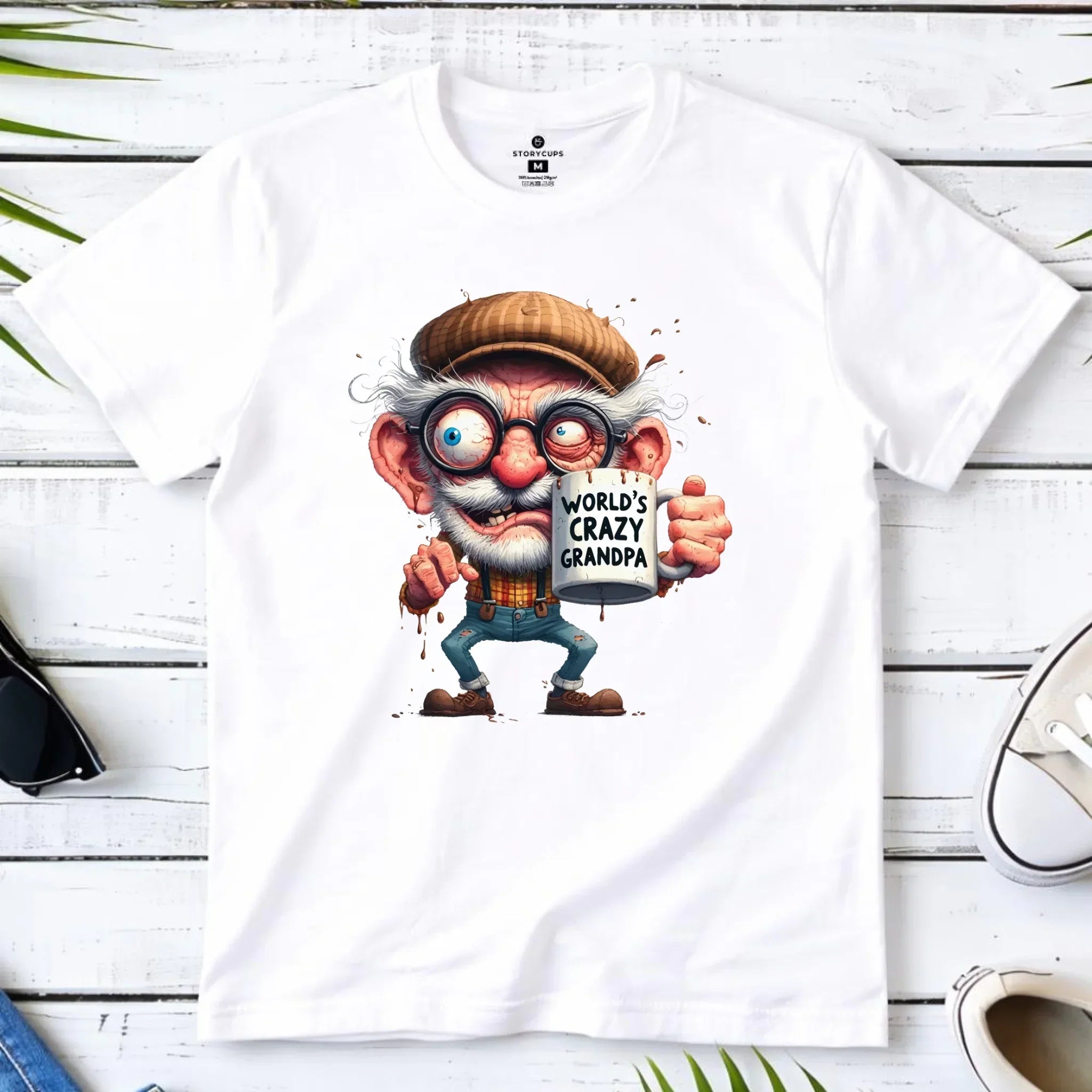 Koszulka dla dziadka - Crazy grandpa D38 - StoryCups.pl