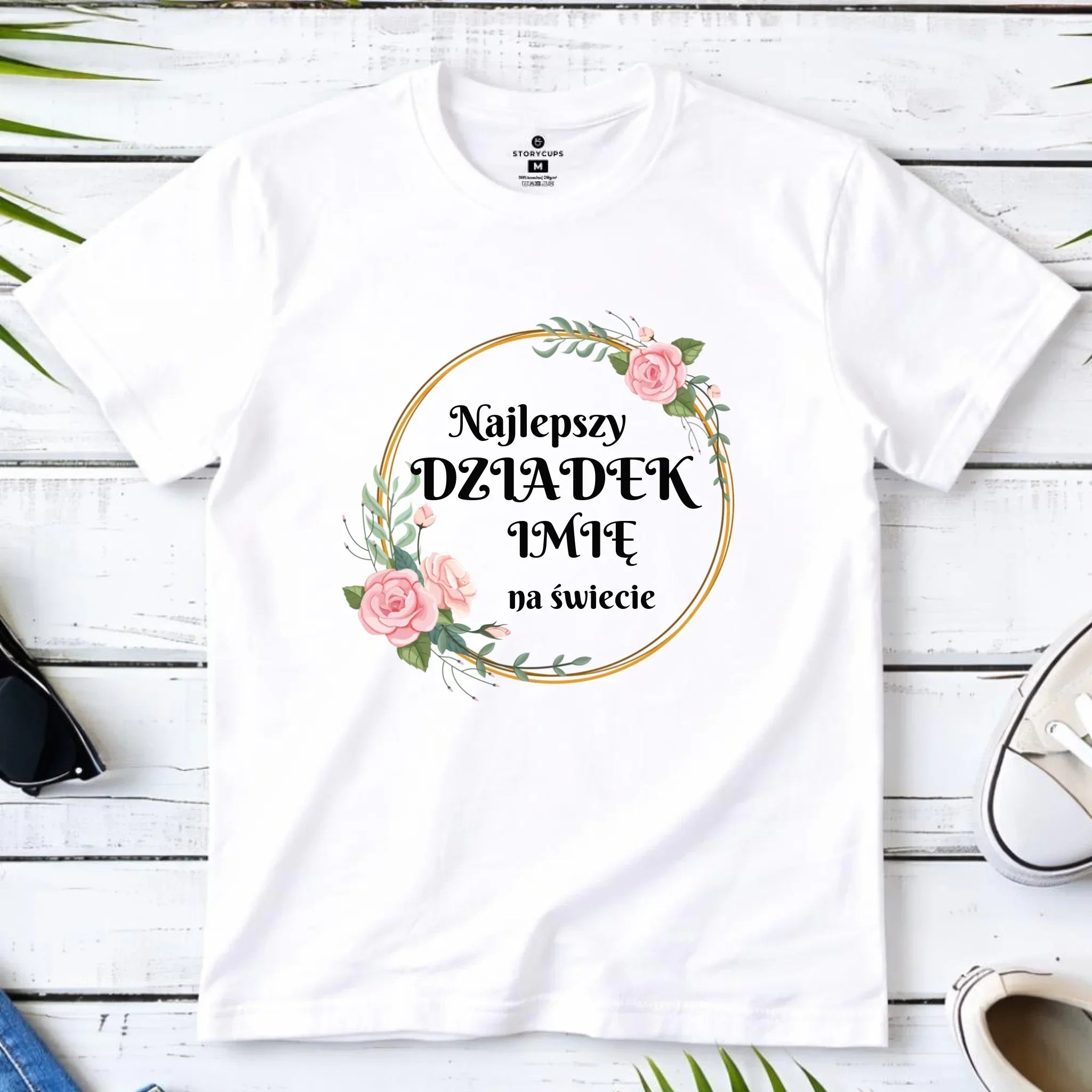 Koszulka dla dziadka - Najlepszy dziadek na Świecie - personalizowana D04 - StoryCups.pl