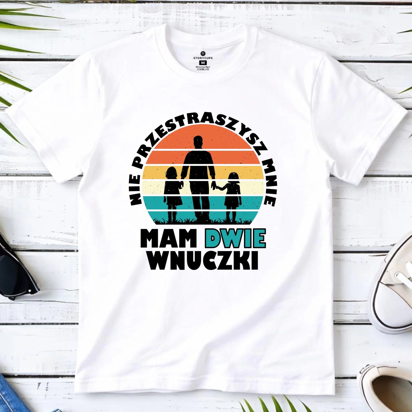 Koszulka dla dziadka - Nie przestraszysz mnie mam dwie wnuczki D41 - StoryCups.pl