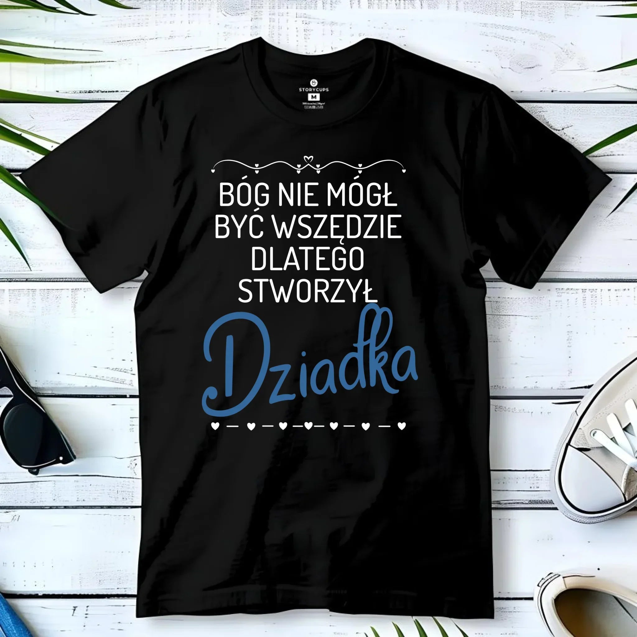 Koszulka dla dziadka - Bóg nie mógł być wszędzie dlatego stworzył dziadka D09 - StoryCups.pl