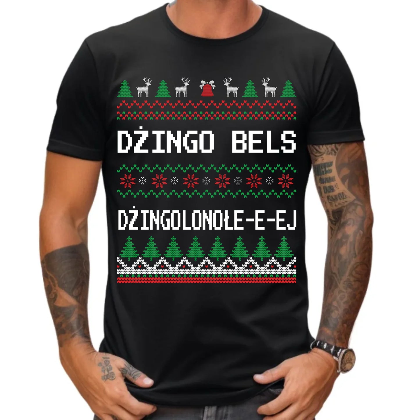 Koszulka męska świąteczna - prezent na Święta - Dżingo bels BN11