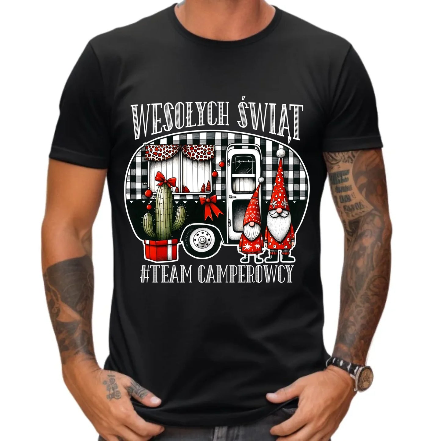 Koszulka męska świąteczna - Wesołych Świąt Team Camperowcy BN44