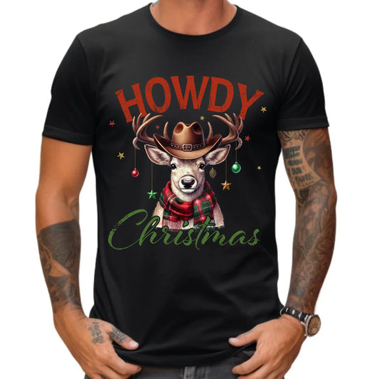 Koszulka męska świąteczna - Howdy Christmas BN54