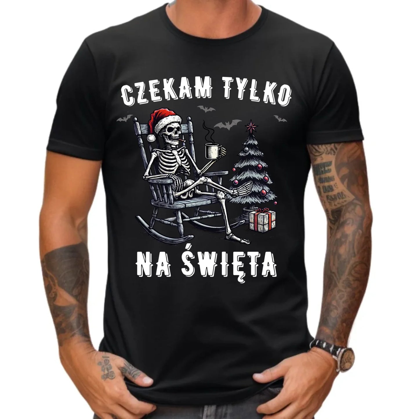 Koszulka męska świąteczna - Czekam tylko na święta BN56