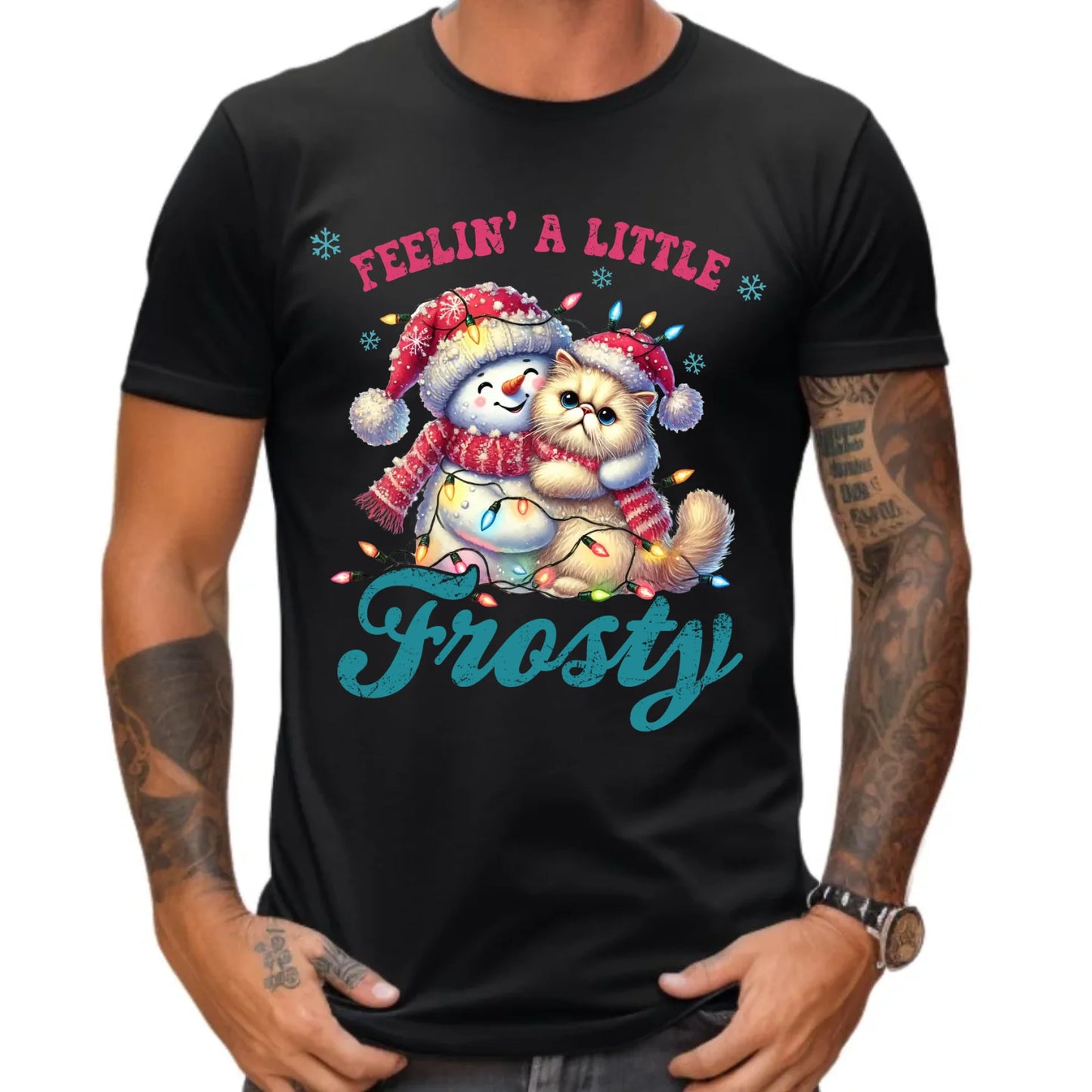 Koszulka męska świąteczna - Feelin' a little frosty BN52
