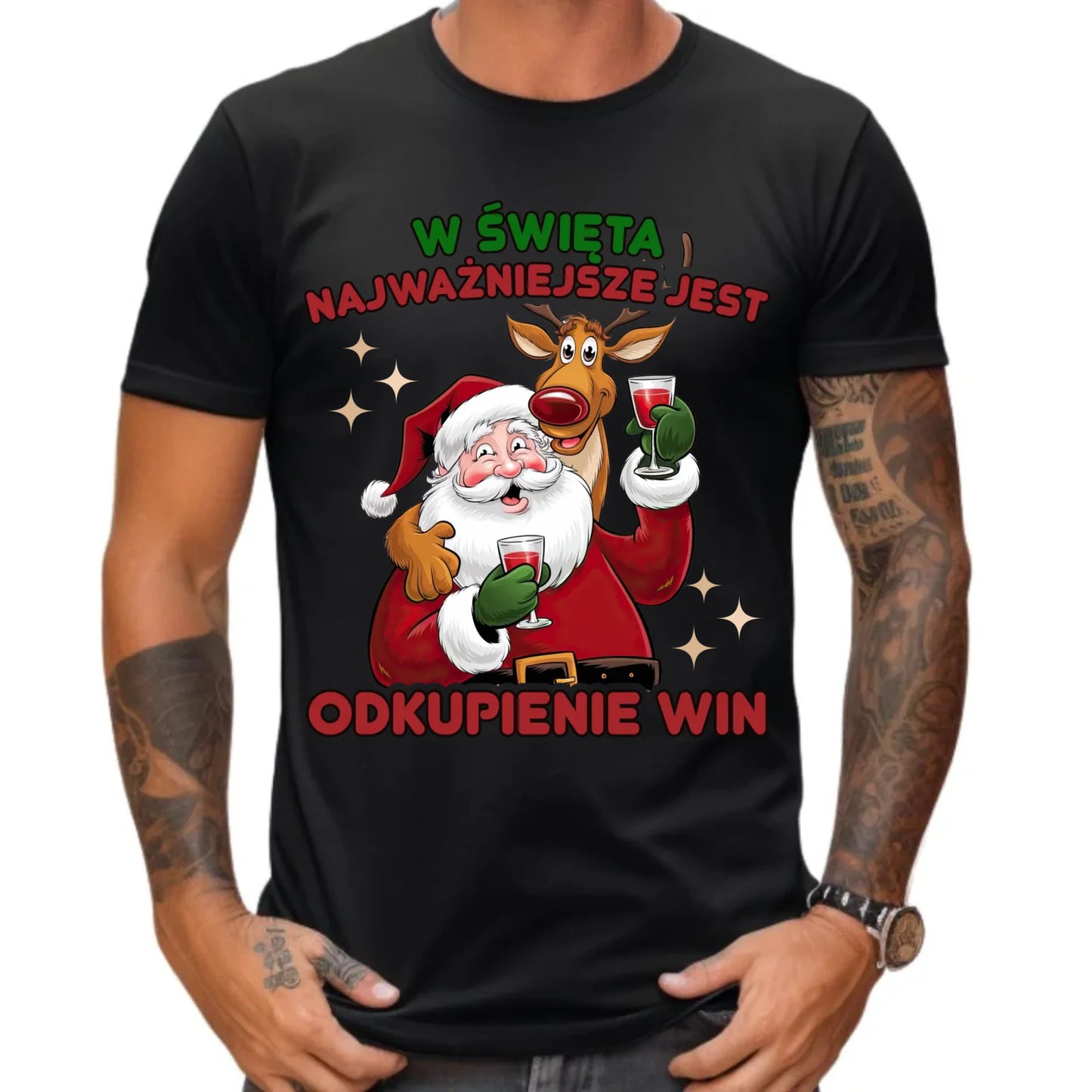 Koszulka męska świąteczna - W święta najważniejsze jest odkupienie win BN73
