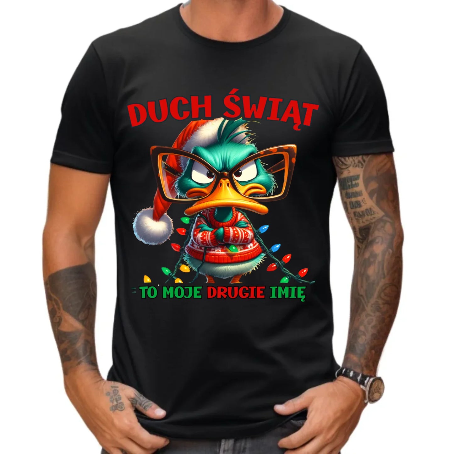 Koszulka męska świąteczna - Duch Świąt to moje drugie imię BN76