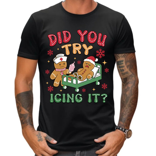 Koszulka męska świąteczna - Did you try icing it? BN78