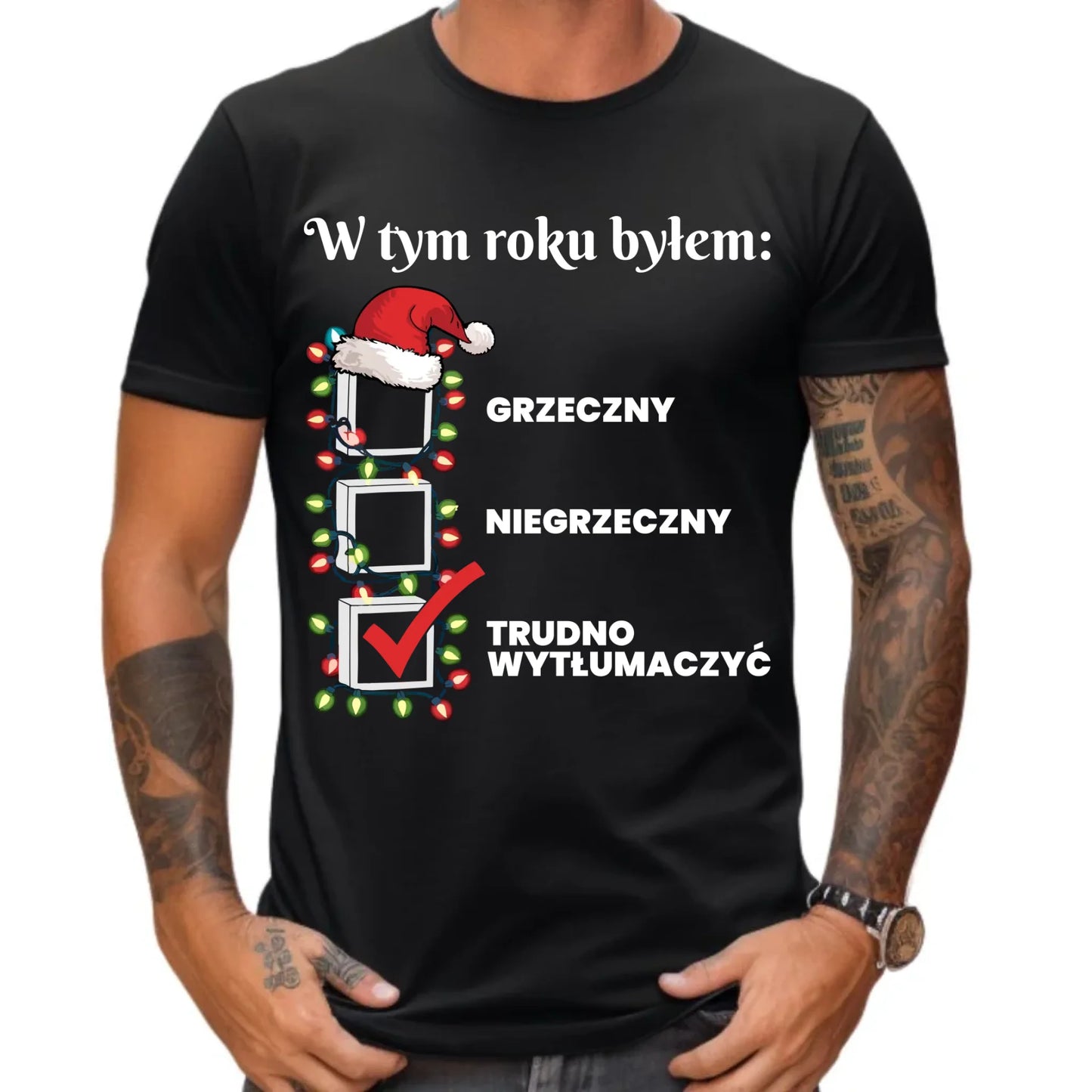 Koszulka męska świąteczna - Trudno wytłumaczyć BN134