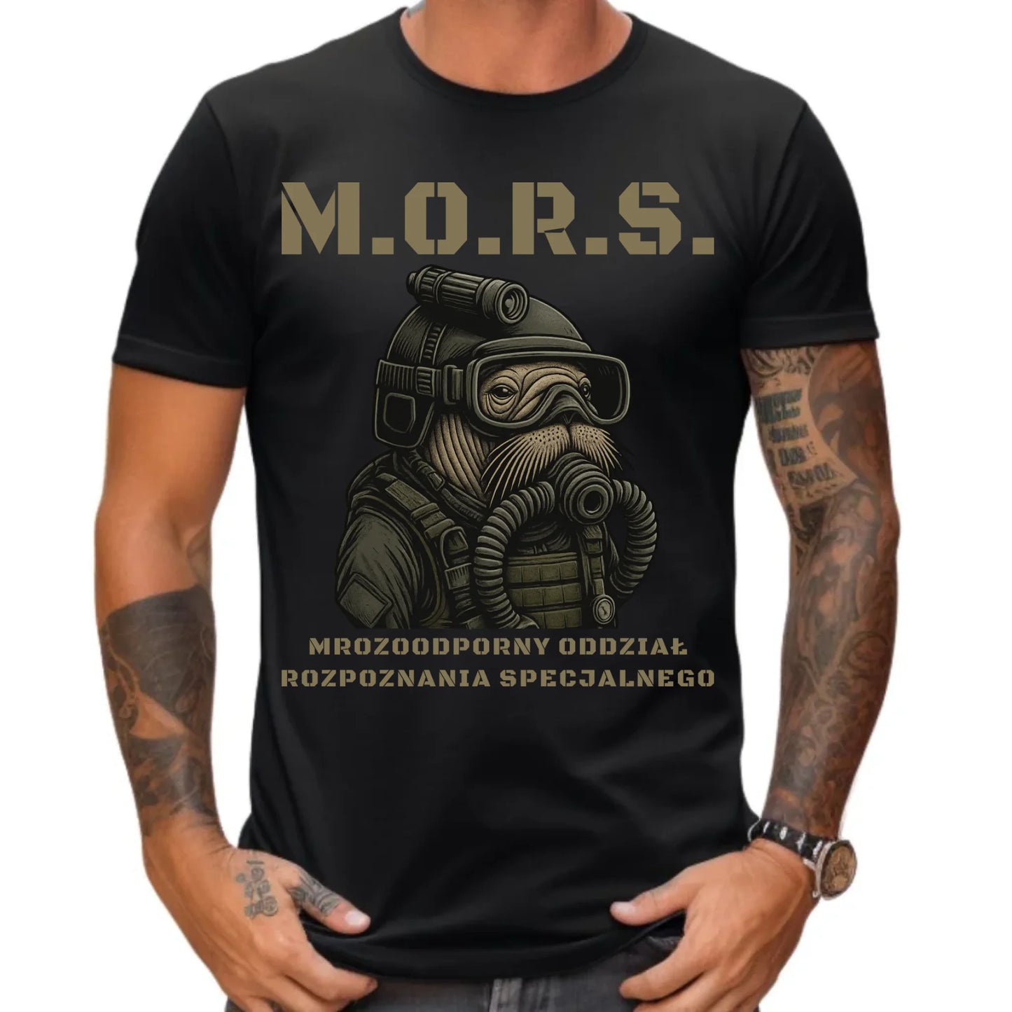 Koszulka męska - prezent dla morsa - M.O.R.S. Mrozoodporny Oddział Rozpoznania Specjalnego HM20