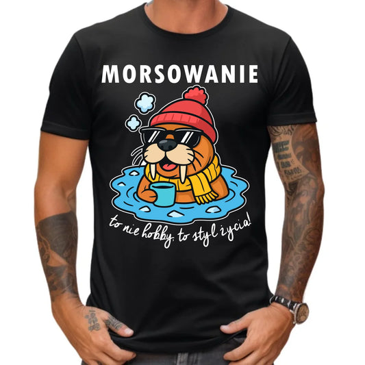 Koszulka męska - prezent dla morsa - Morsowanie to styl życia HM10