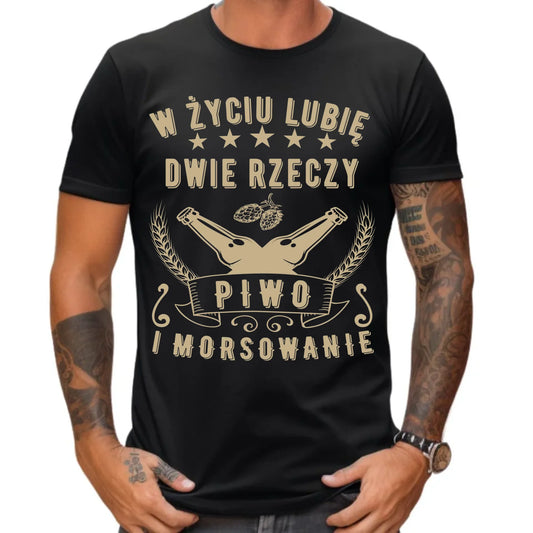 Koszulka męska - prezent dla morsa - Piwo i morsowanie - Mors HM09