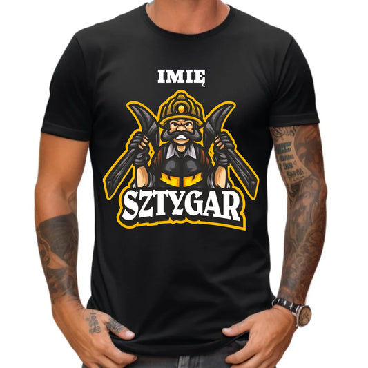 Koszulka męska - prezent dla górnika - Sztygar - personalizowana G15