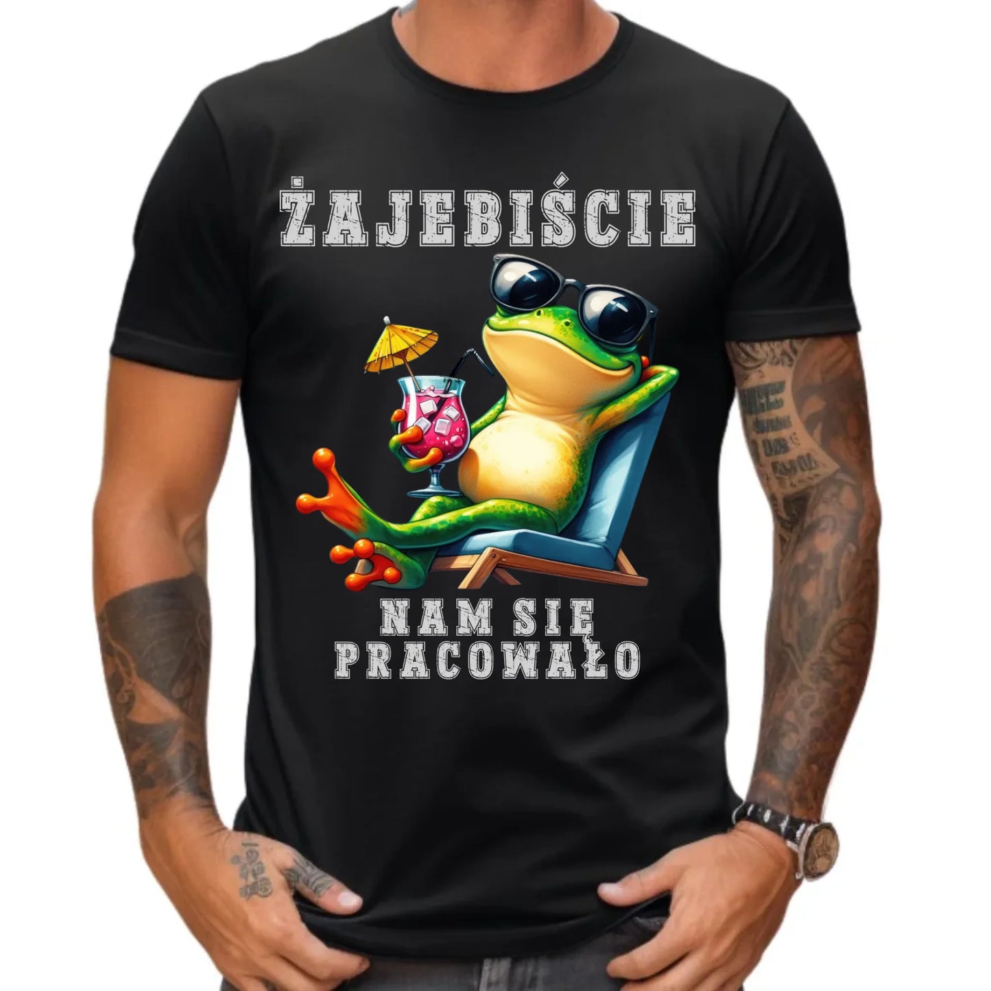 Koszulka męska na odejście z pracy - Żajebiście nam się pracowało OP09