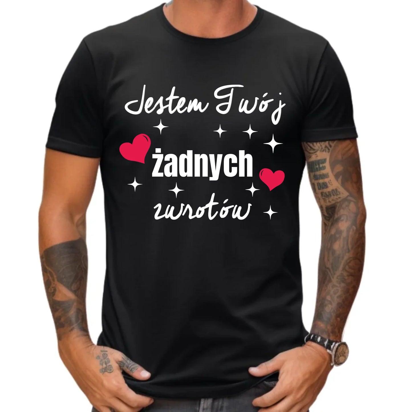 Koszulka męska dla par - Jestem Twój żadnych zwrotów W29 - StoryCups.pl