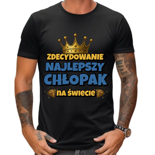 Zdecydowanie najlepszy chłopak na świecie | Koszulka męska dla chłopaka DCH21