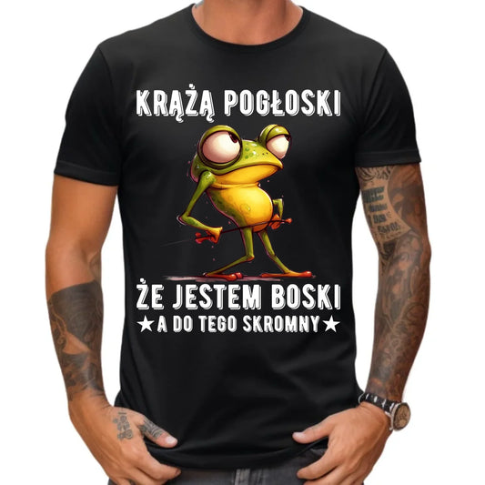 Koszulka męska - prezent dla chłopaka - Jestem boski DCH15