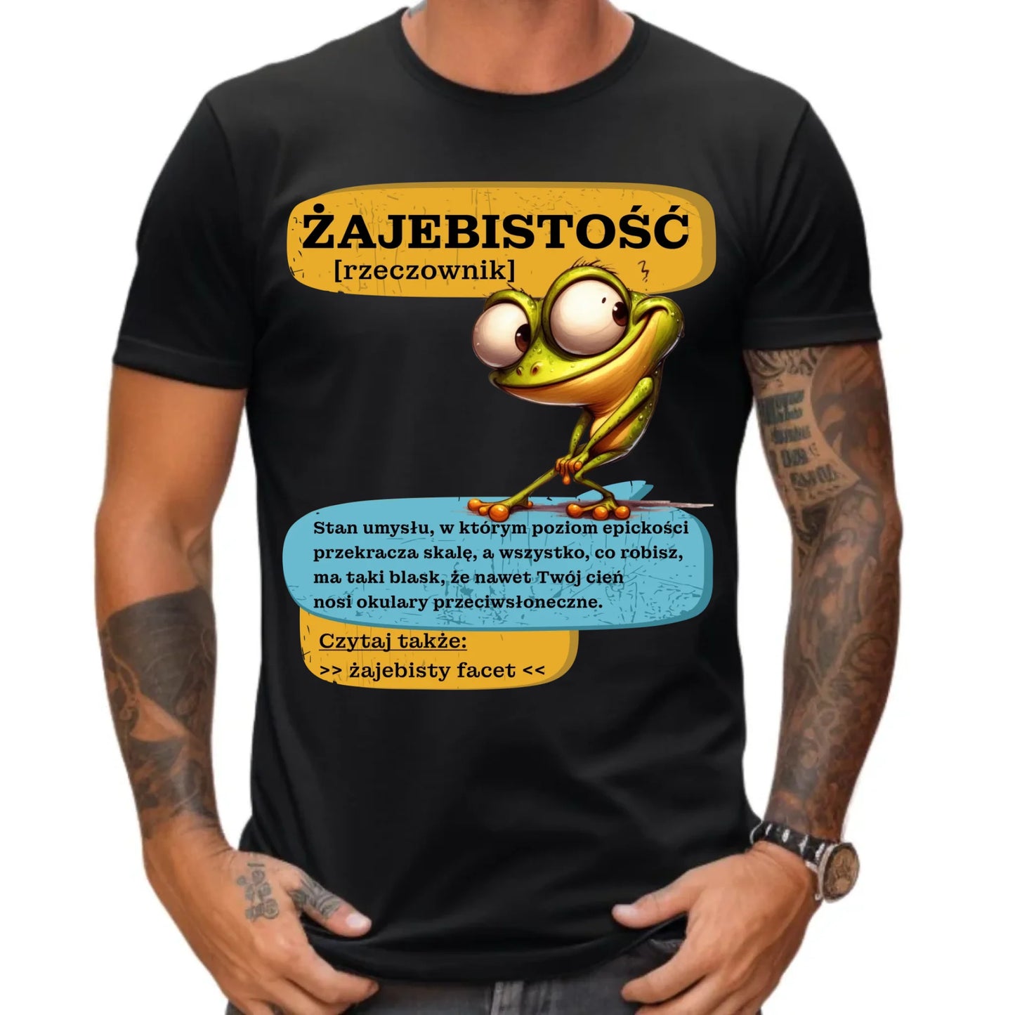 Koszulka męska - Żajebistość [rzeczownik] prezent na Dzień Chłopaka DCH06