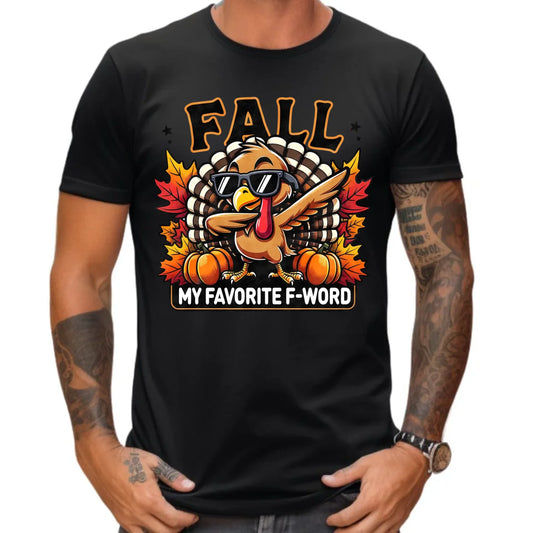 Koszulka męska jesienna - FALL my favorite F-word JS11