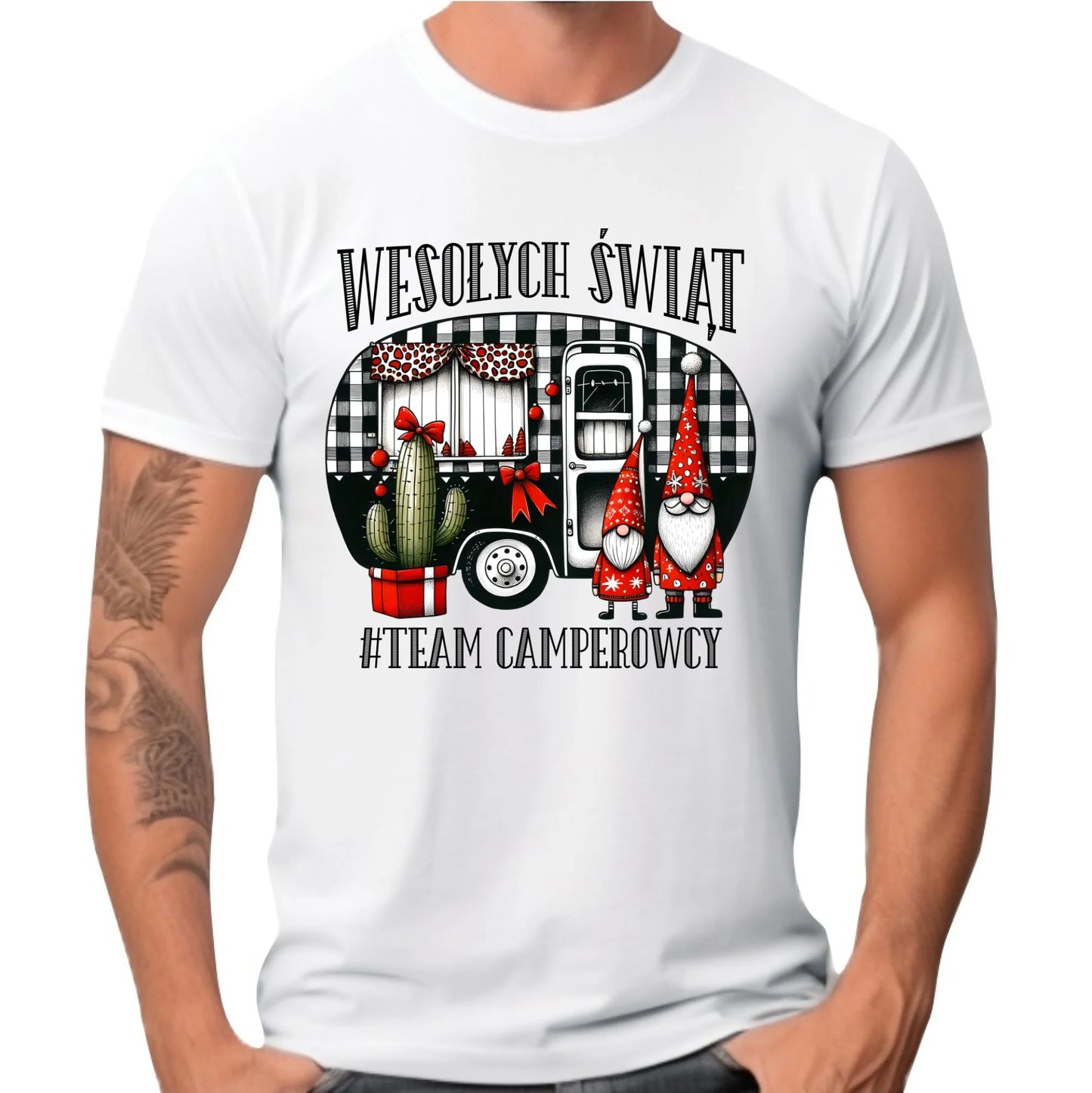 Koszulka męska świąteczna - Wesołych Świąt Team Camperowcy BN44