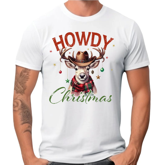 Koszulka męska świąteczna - Howdy Christmas BN54