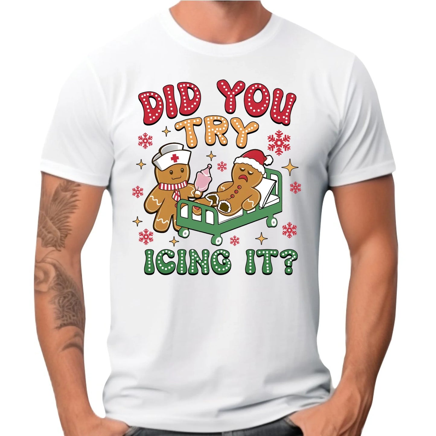 Koszulka męska świąteczna - Did you try icing it? BN78