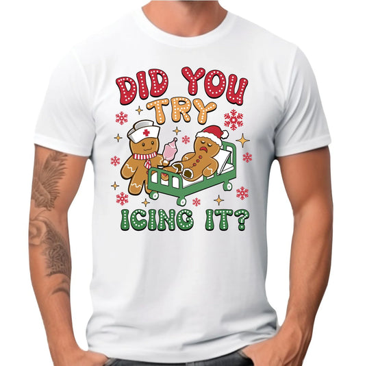 Koszulka męska świąteczna - Did you try icing it? BN78