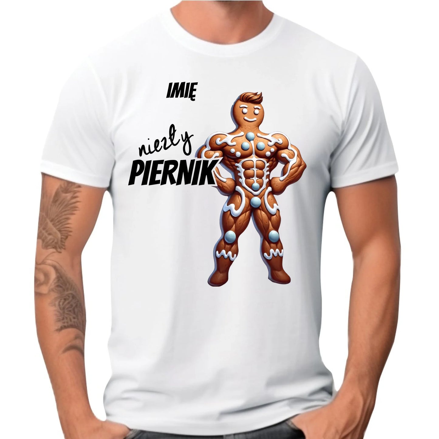 Koszulka męska świąteczna - Niezły piernik - personalizowana BN24