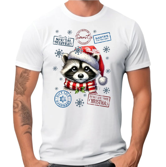 Koszulka męska świąteczna - Szop - Przesyłka od Mikołaja BN104