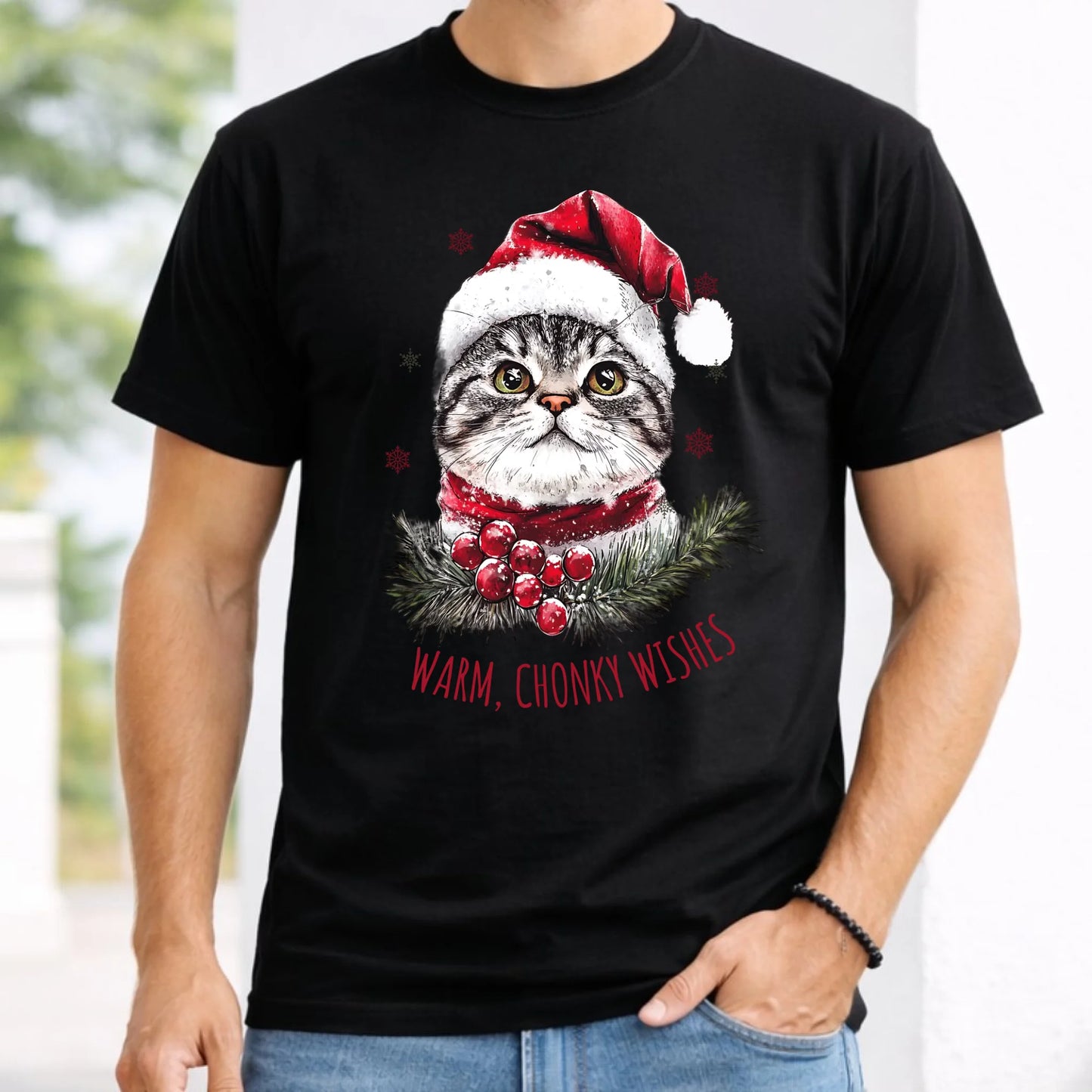 Koszulka męska świąteczna - Warm, Chonky Wishes BN36